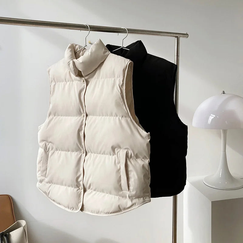 Kamizelka oversize z bufiastym rękawem — Alma