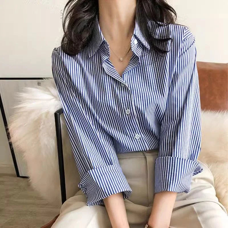 Bluzka w paski oversize — Sara