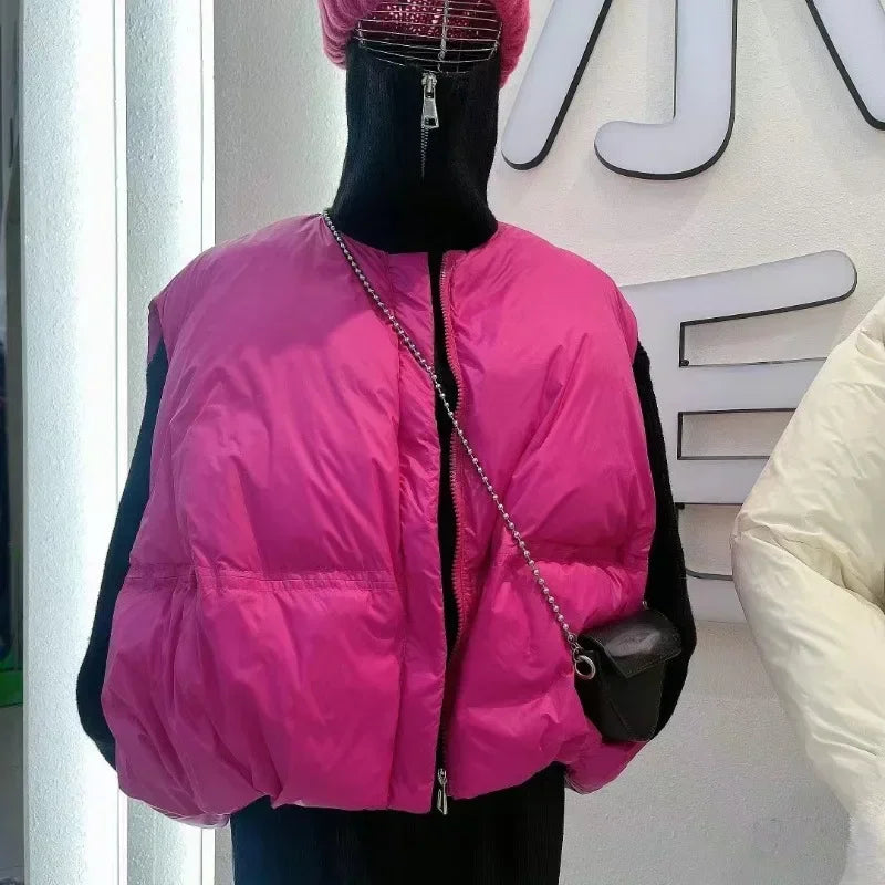 Kurtka oversize bez rękawów — Alma
