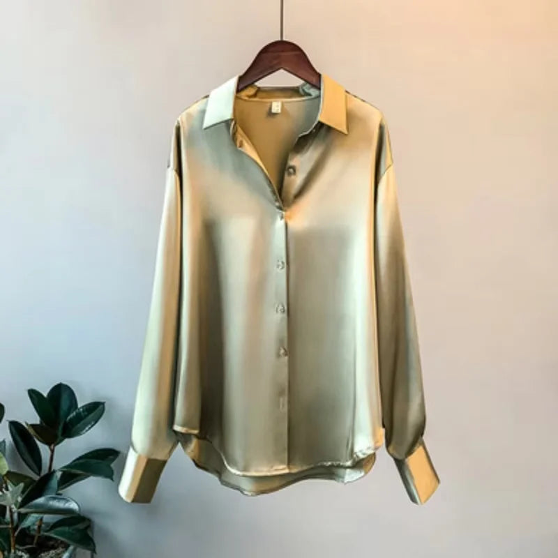 Bluzka satynowa oversize — Basia