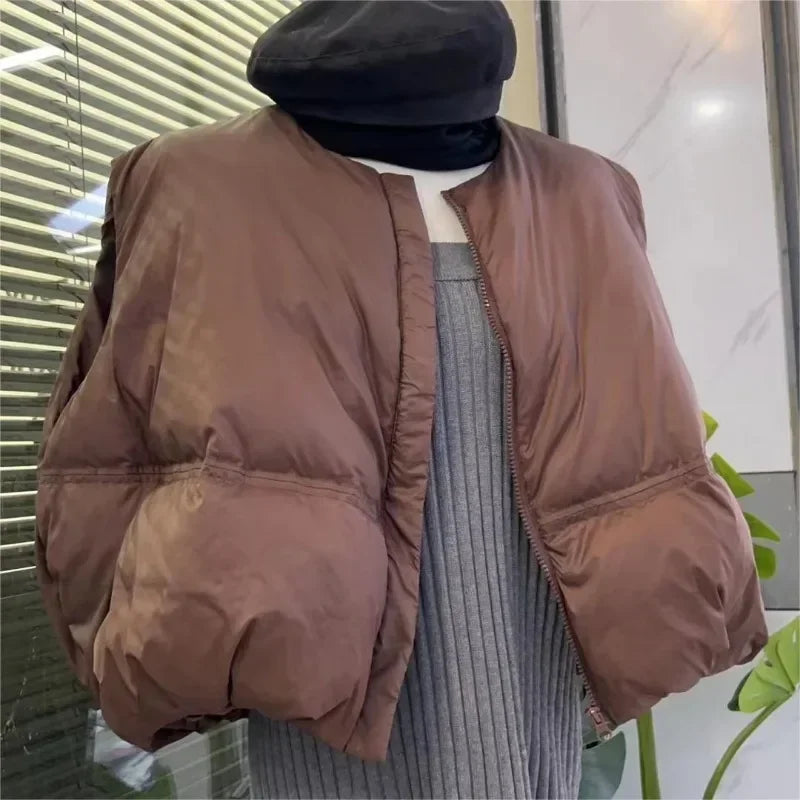 Kurtka oversize bez rękawów — Alma
