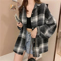 Bluzka w kratę oversize — Rosa