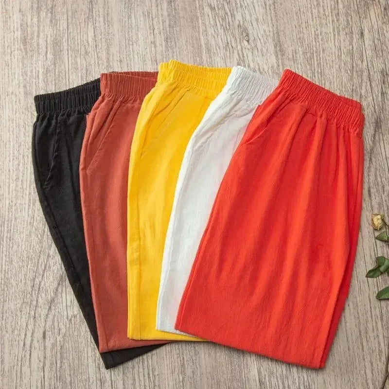 Spodnie lniana oversize — Basia