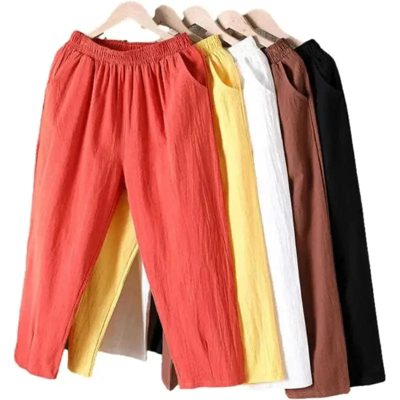 Spodnie lniana oversize — Basia