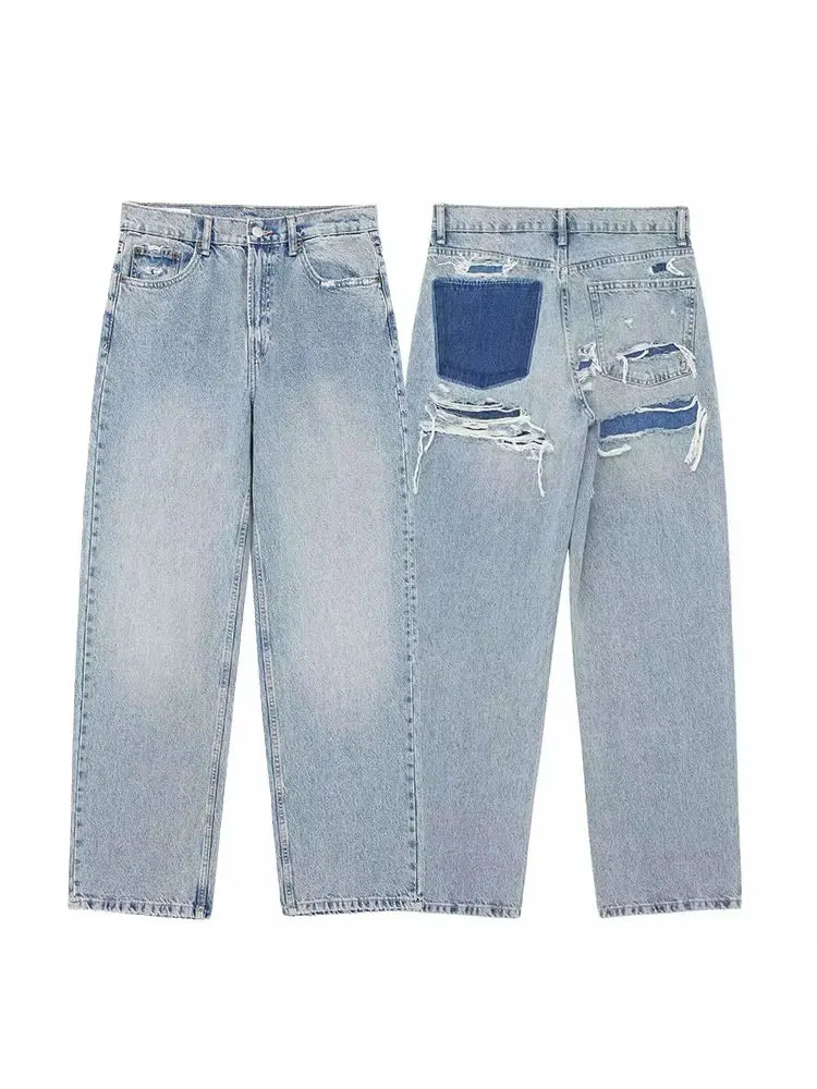 Spodnie z wysokim stanem retro — Rosa