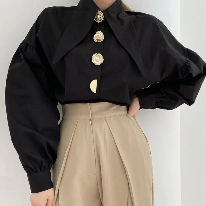 Bluzka oversize z długim rękawem — Sara