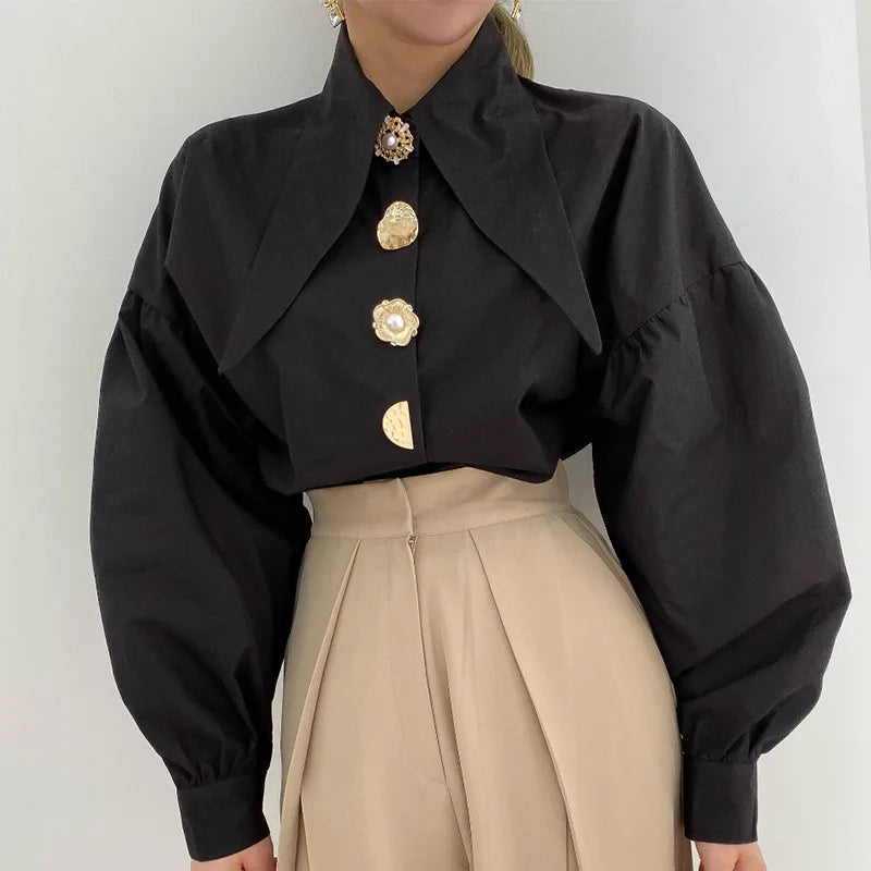 Bluzka oversize z długim rękawem — Sara
