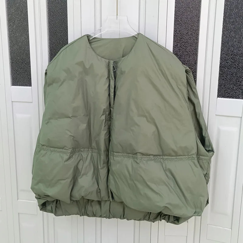 Kurtka oversize bez rękawów — Alma
