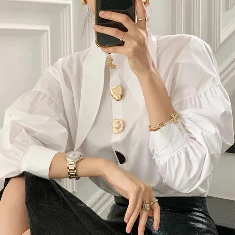 Bluzka oversize z długim rękawem — Sara