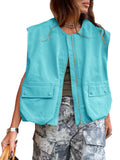 Kamizelka oversize bez rękawów — Rosa