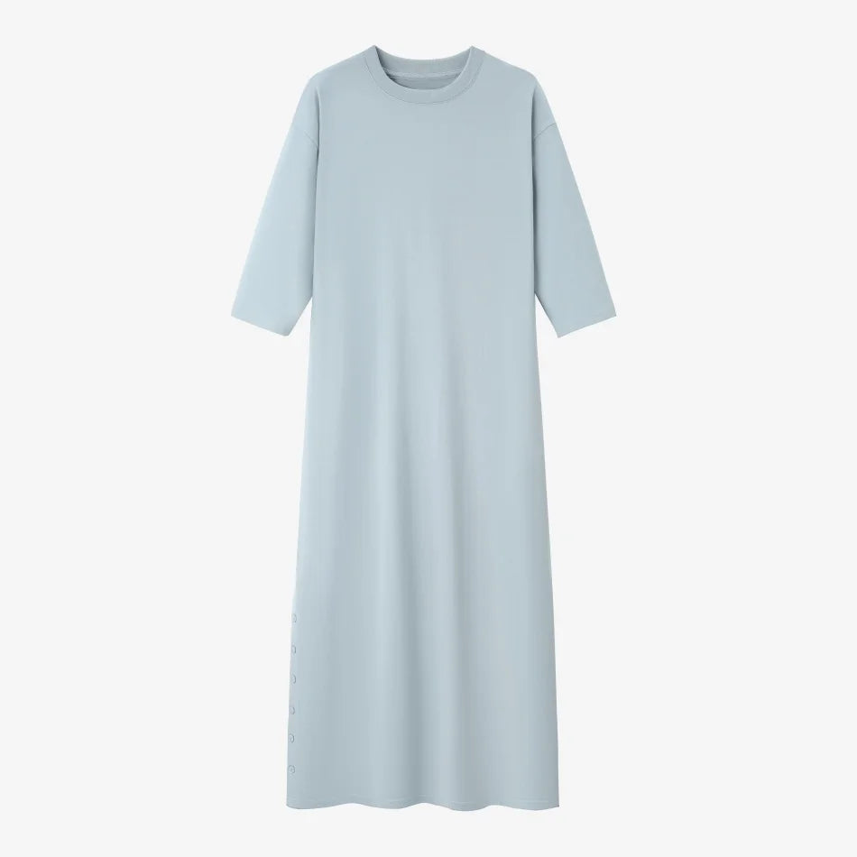 Sukienka maxi oversize z rękawem 3/4