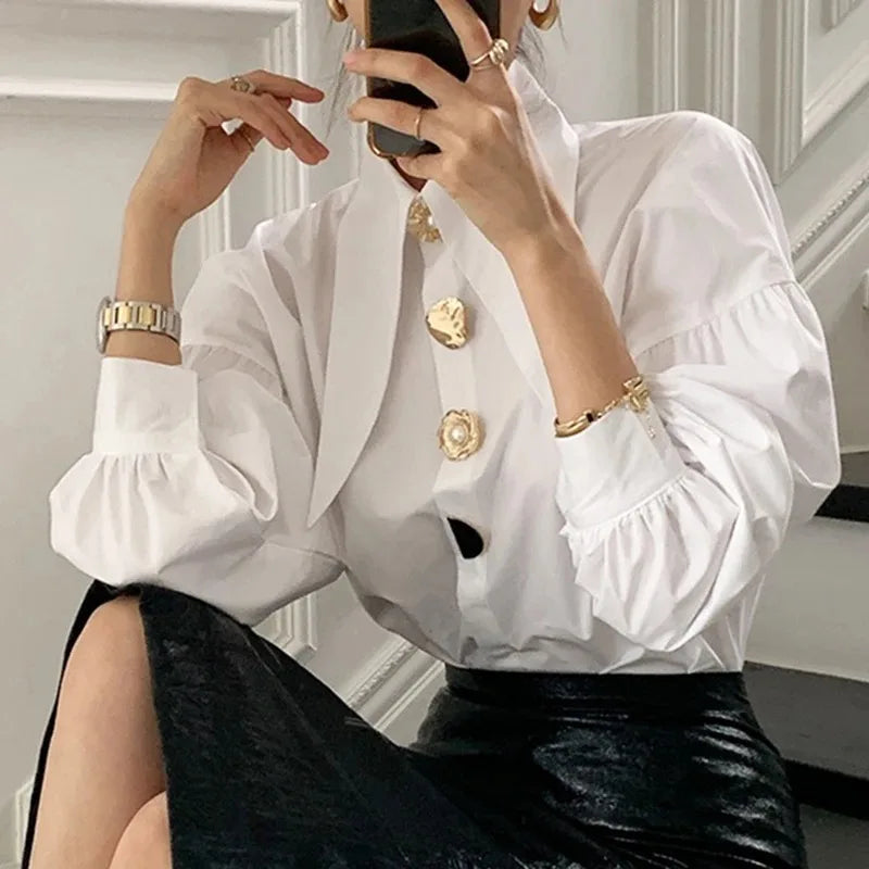 Bluzka oversize z długim rękawem — Sara