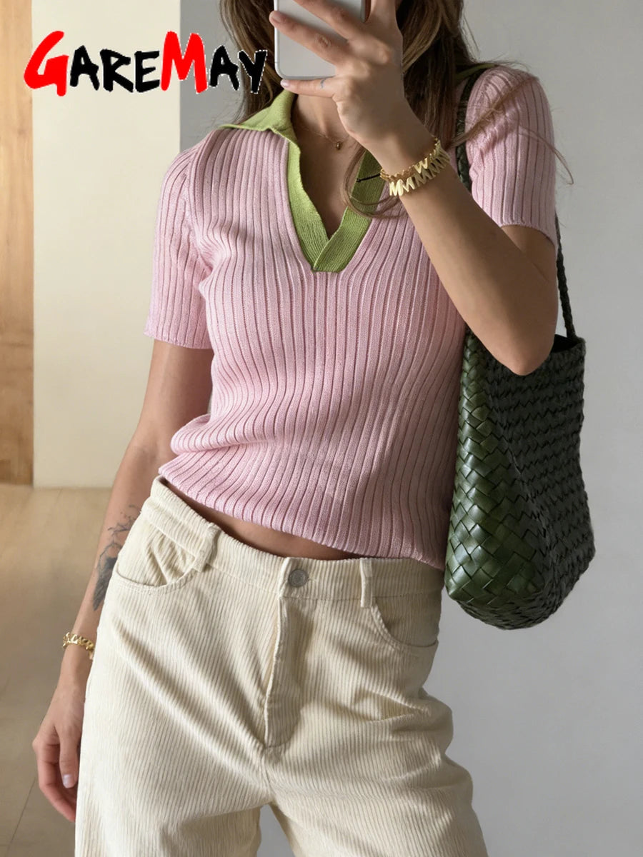 Koszulka polo z dzianiny elegancka — Epoque