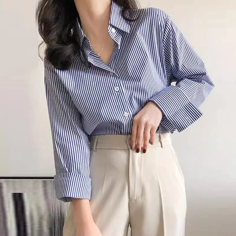 Bluzka w paski oversize — Sara