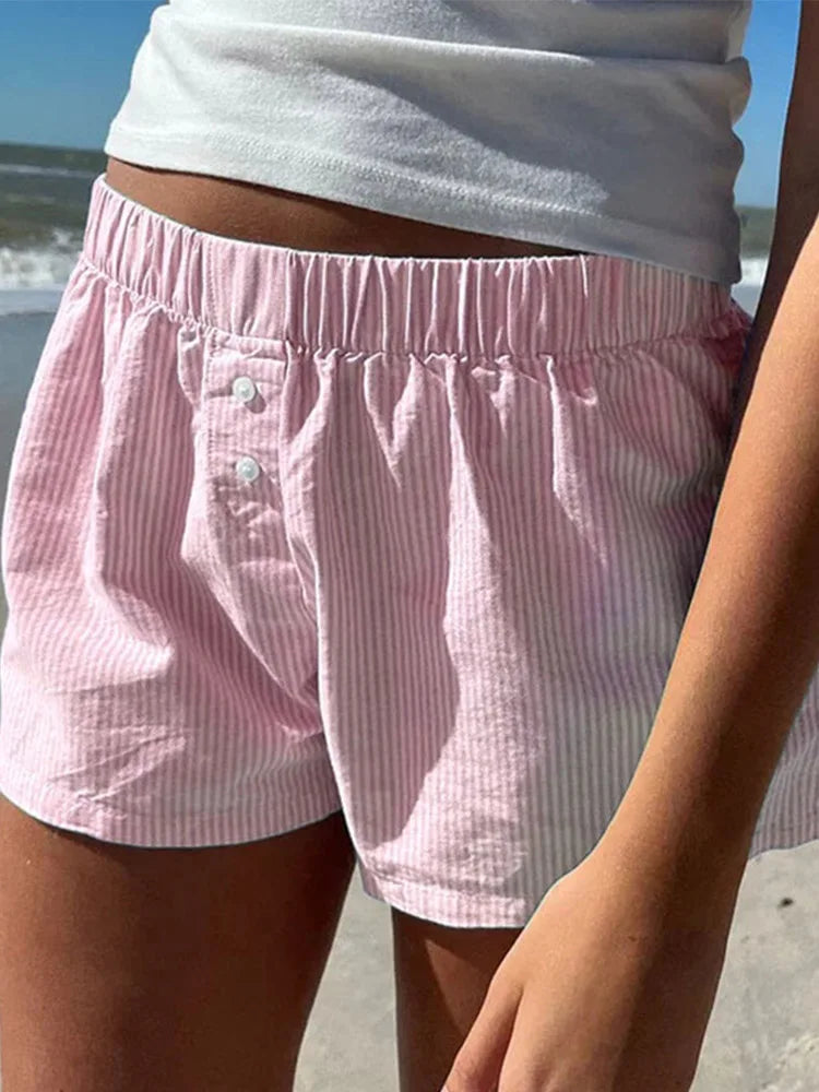 Spodnie w paski oversize — Alma