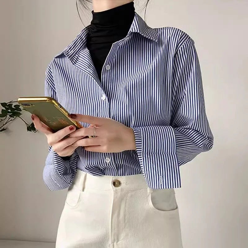 Bluzka w paski oversize — Sara