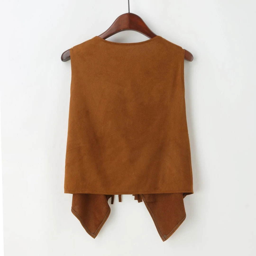 Sweter bez rękawów retro — Nina