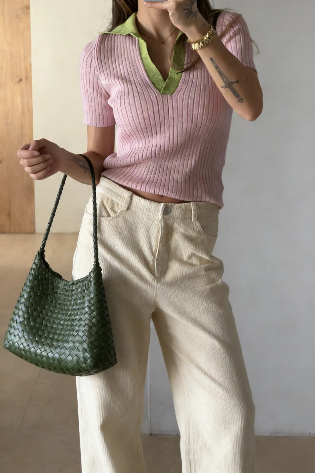 Koszulka polo z dzianiny elegancka — Basia