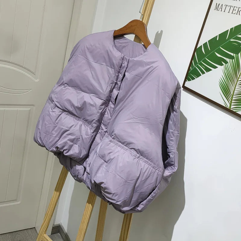Kurtka oversize bez rękawów — Alma