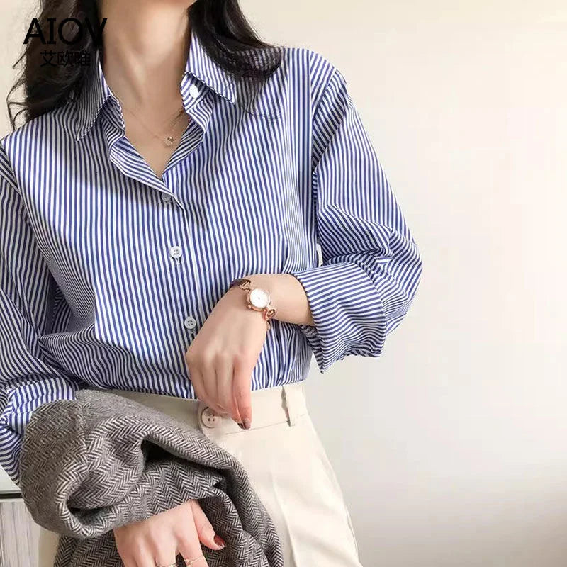Bluzka w paski oversize — Sara