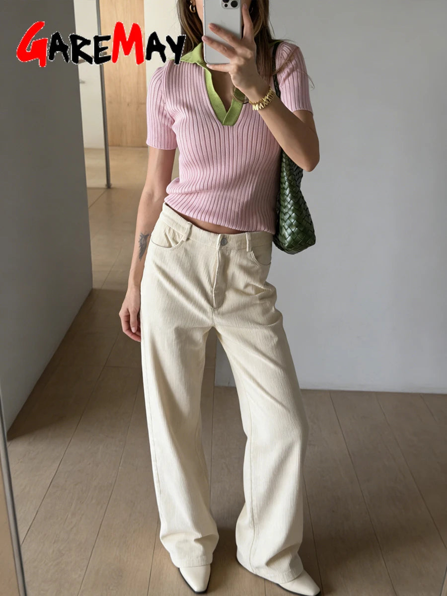 Koszulka polo z dzianiny elegancka — Basia